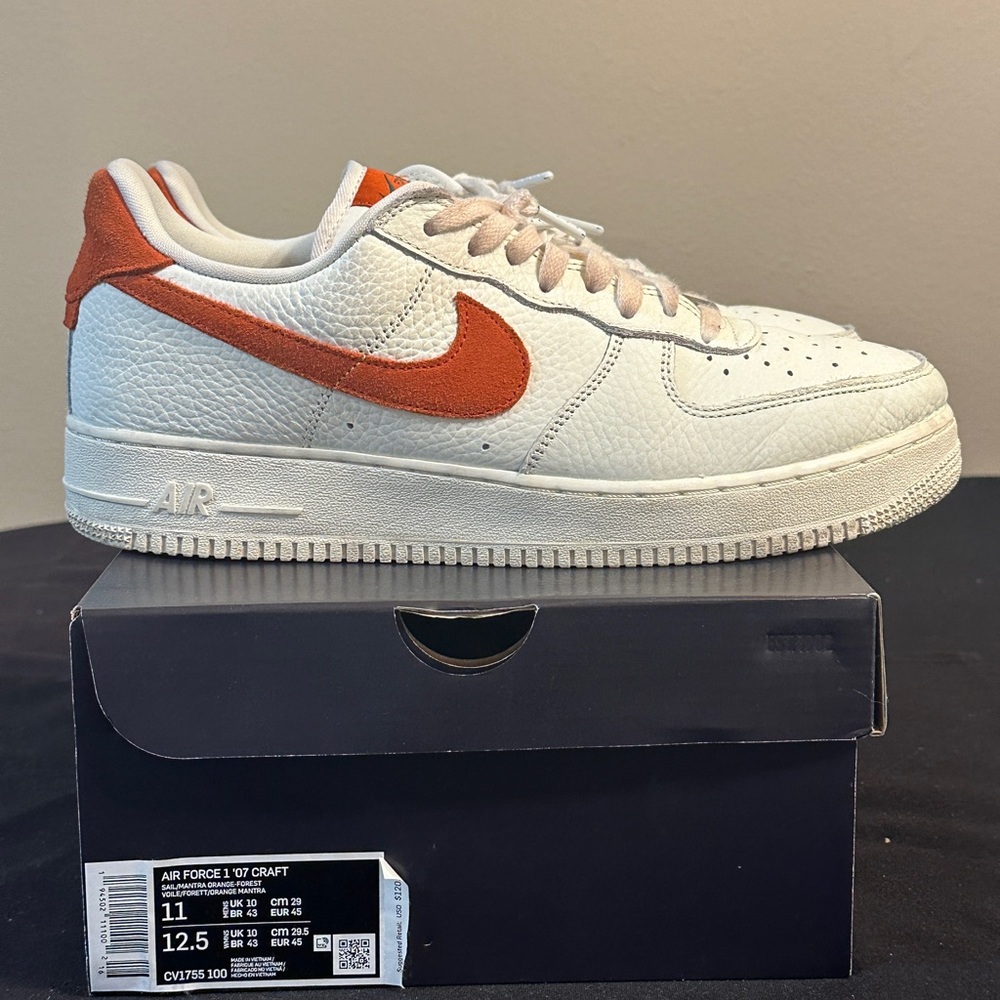 Nike Air Force 1 '07 Craft White and Orange